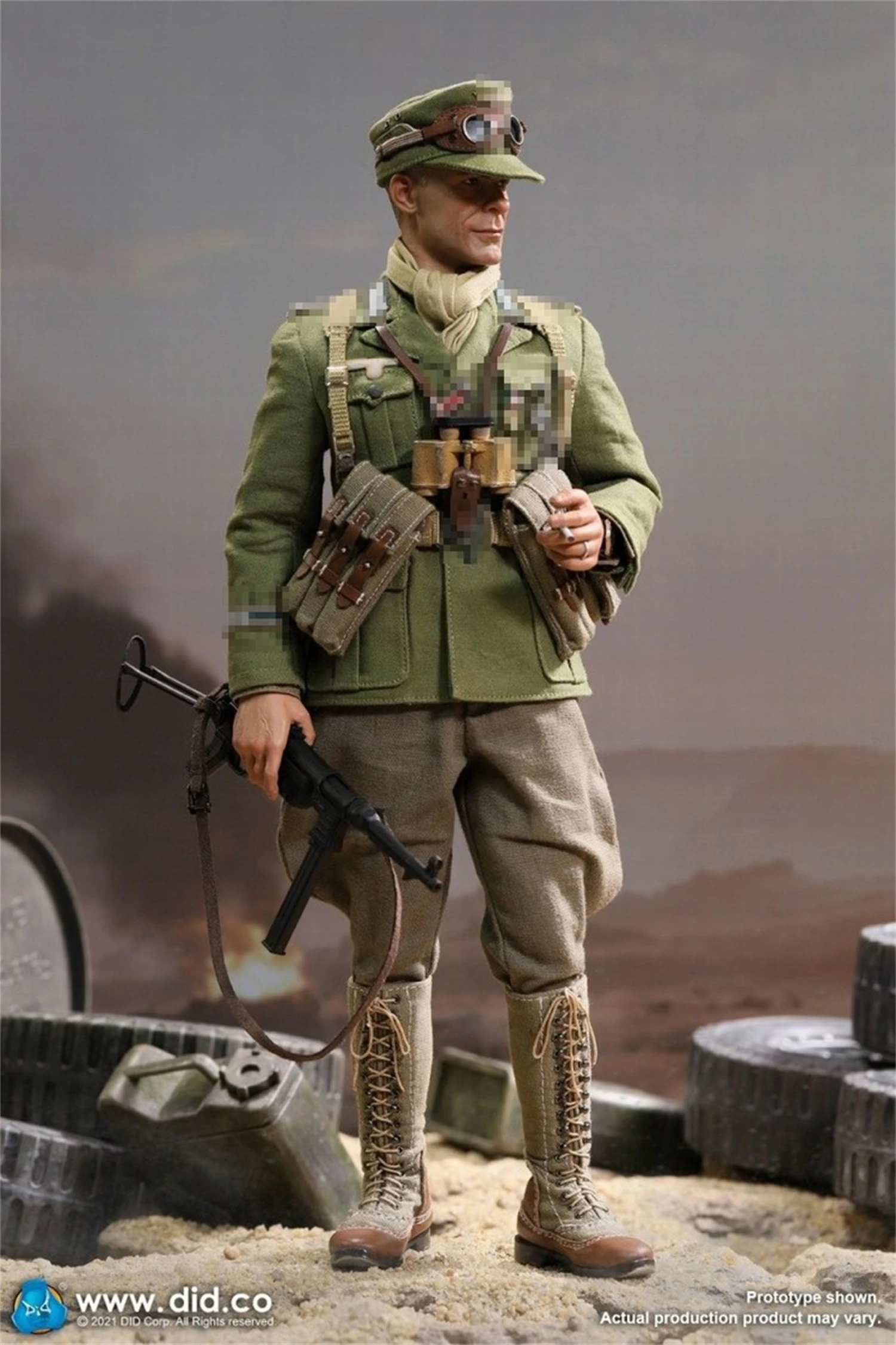 DID 1/6 Scale D80151 WWII Afrika Korps Infantry Captain Officer Soldier 12inches Military Action Figure