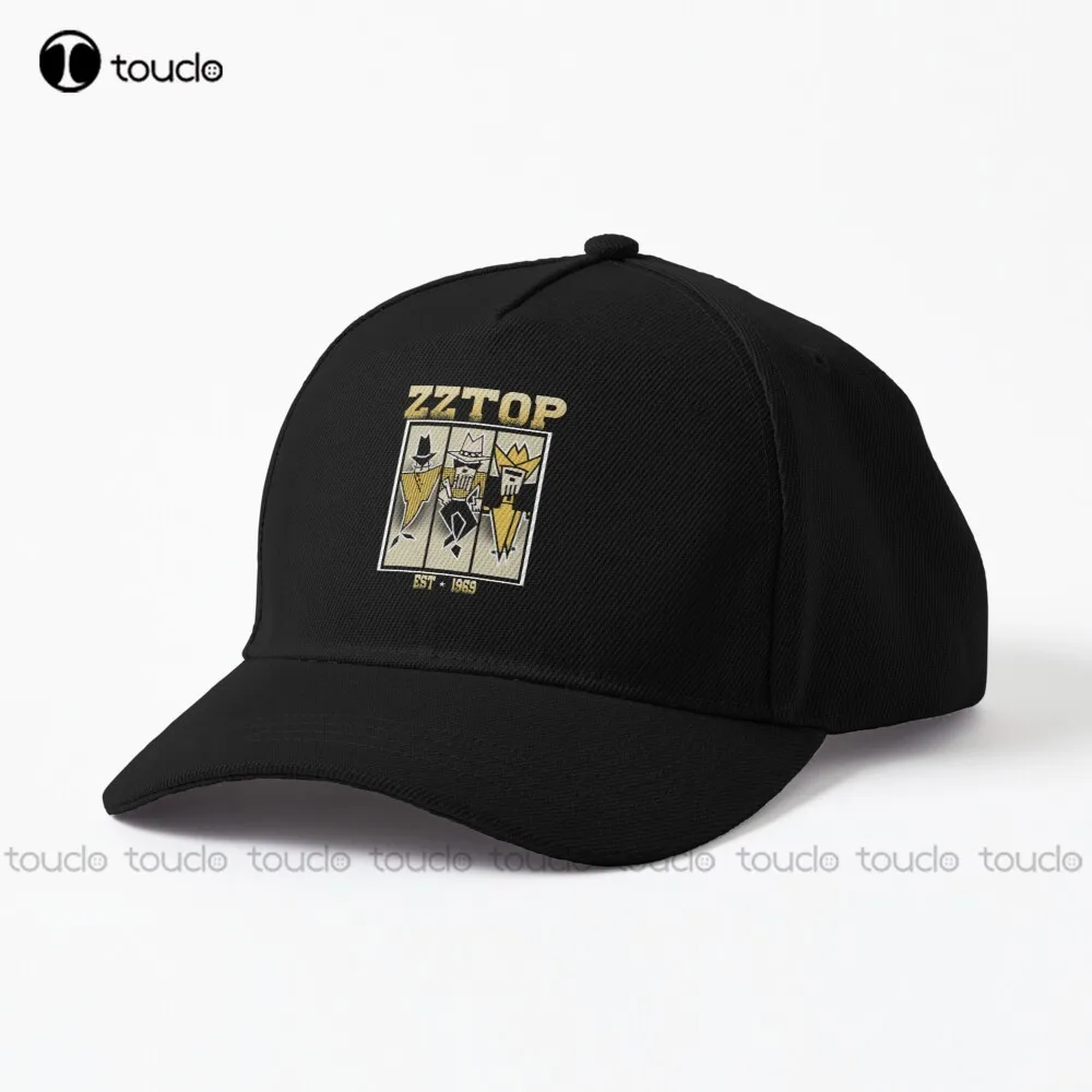 Eliminator Album Zz Top American Gift For Fans Baseball Cap Funny Caps For Women Street Skateboard Harajuku Custom Gift Colorful