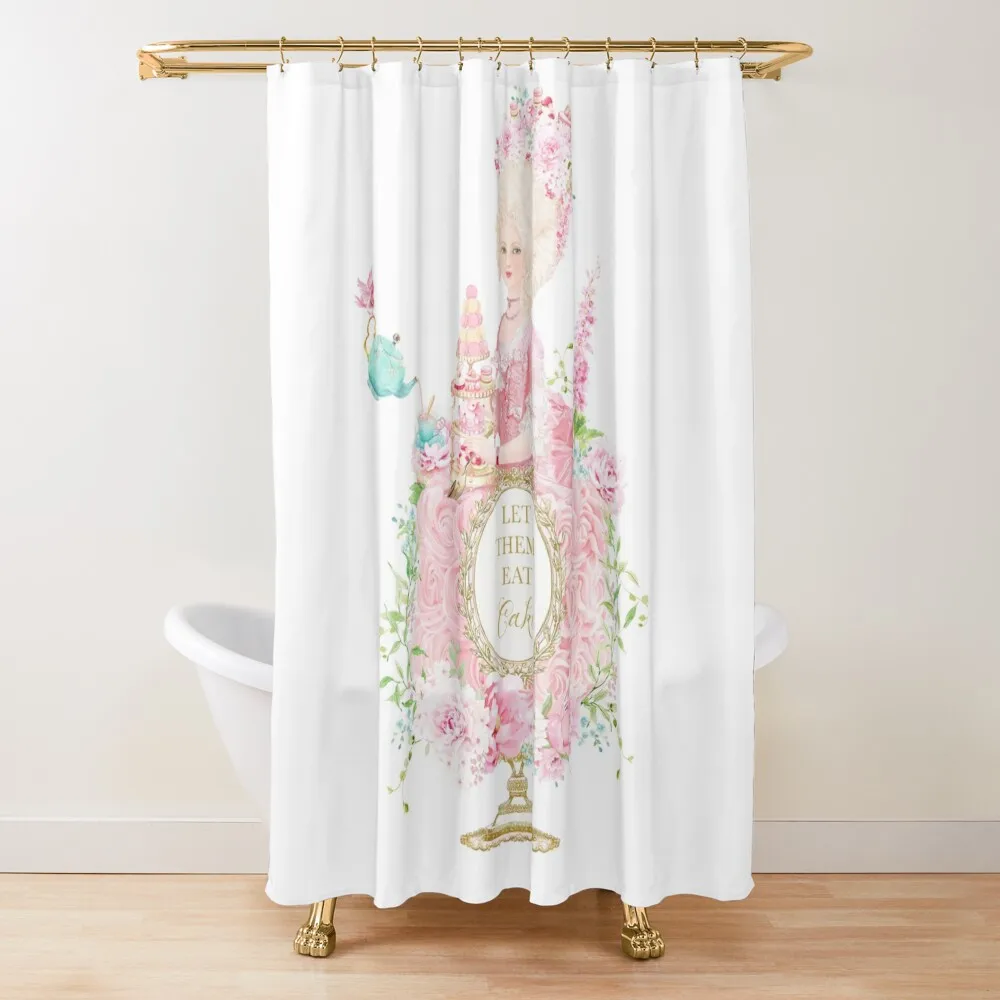 

Marie Antoinette, Let them eat Cake, Garden Tea Shower Curtain Bathroom Accessory Bathroom And Shower Curtain