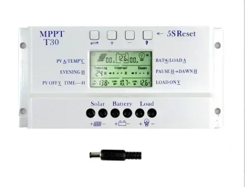 Morning Light Function 12V/24V Solar Controller MPPT Charge Controller Interval Rest Time Three-time Controller