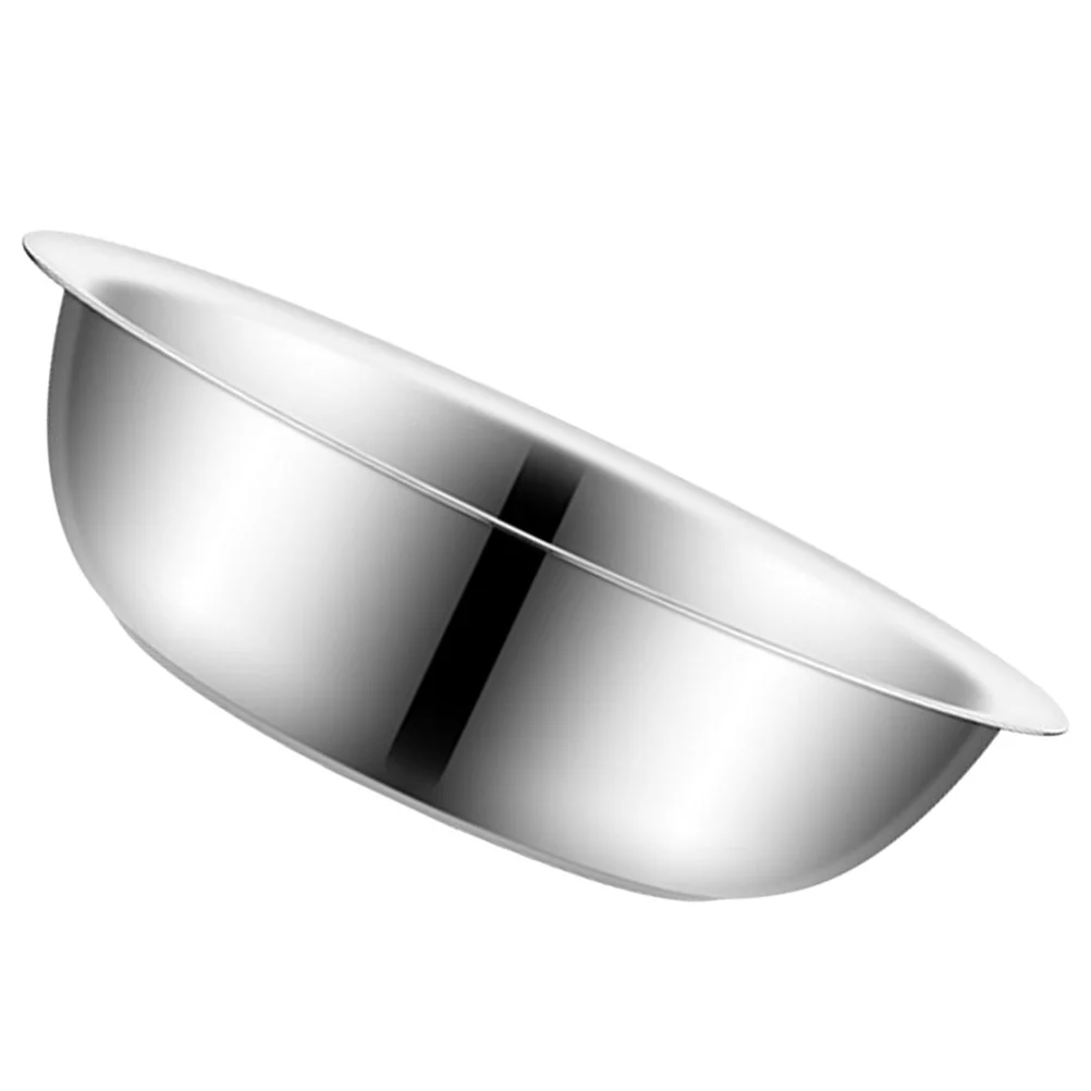 

Stainless Steel Basin Large Mixing Bowl Fruit Dough Metal Bowls Extra Baby Vegetables