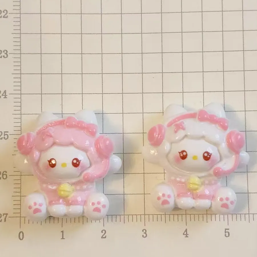 

Miniso осанка сидения Sanrio «сделай сам», кремовая резинка, аксессуары из смолы, чехол для мобильного телефона ручной работы, зажим для волос, веревка, ювелирный материал