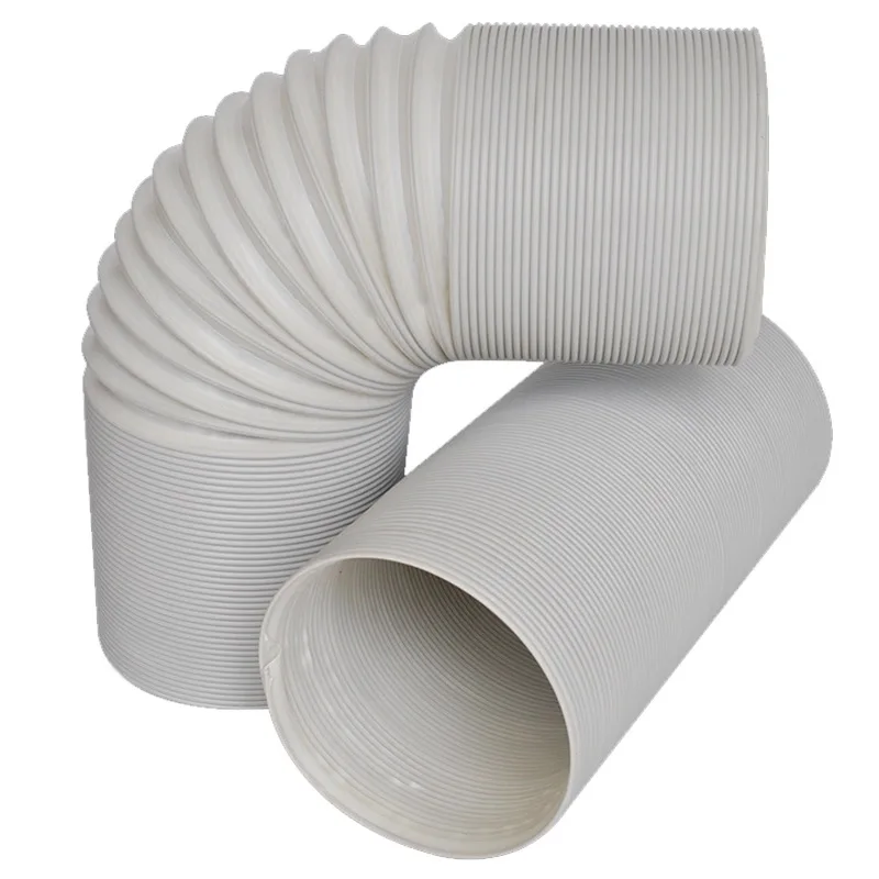 Universal Air Conditioning Fan Side Inlet Hose Telescopic PE Pipe with Spring Steel Wire Ventilation Exhaust Duct for Climate Co