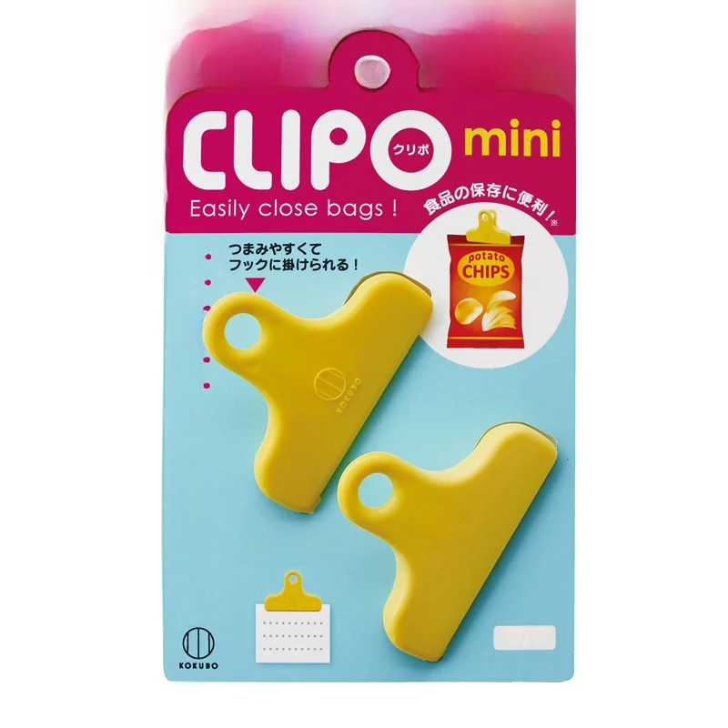 KOKUBO  Plastic Food Bag Sealing Clip Multi-Functional Storage Clip Journal Book Fixing Clip Kitchen Cooking Tool