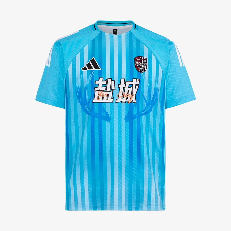 Adidas genuine men's and women's round neck breathable football match sports short sleeved shirt LG1964