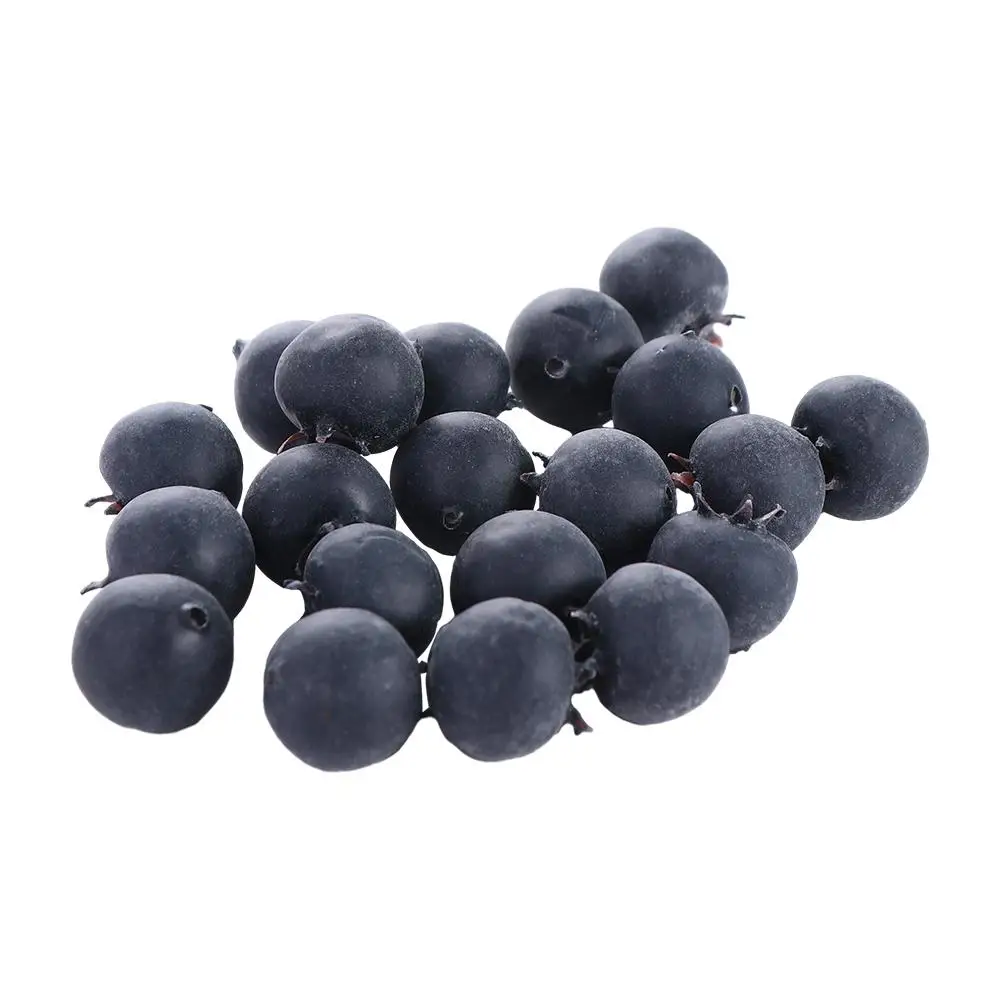 Foam Blue DIY Party Garden Fruit Model Simulation Blueberry Fake Fruit Home Decoration Artificial Blueberry Simulation Fruit