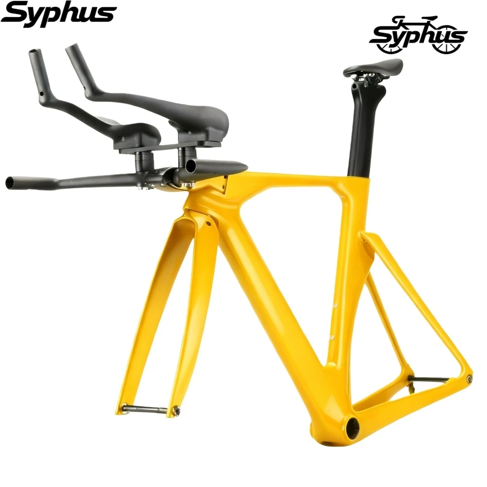 سيفوس الكربون TT الإطار مكبح قرصي الترياتلون إطار دراجة هوائية BB386 الكربون TT الدراجة الداخلية كابل الوقت محاكمة دراجة الإطار دراجة الطريق #5