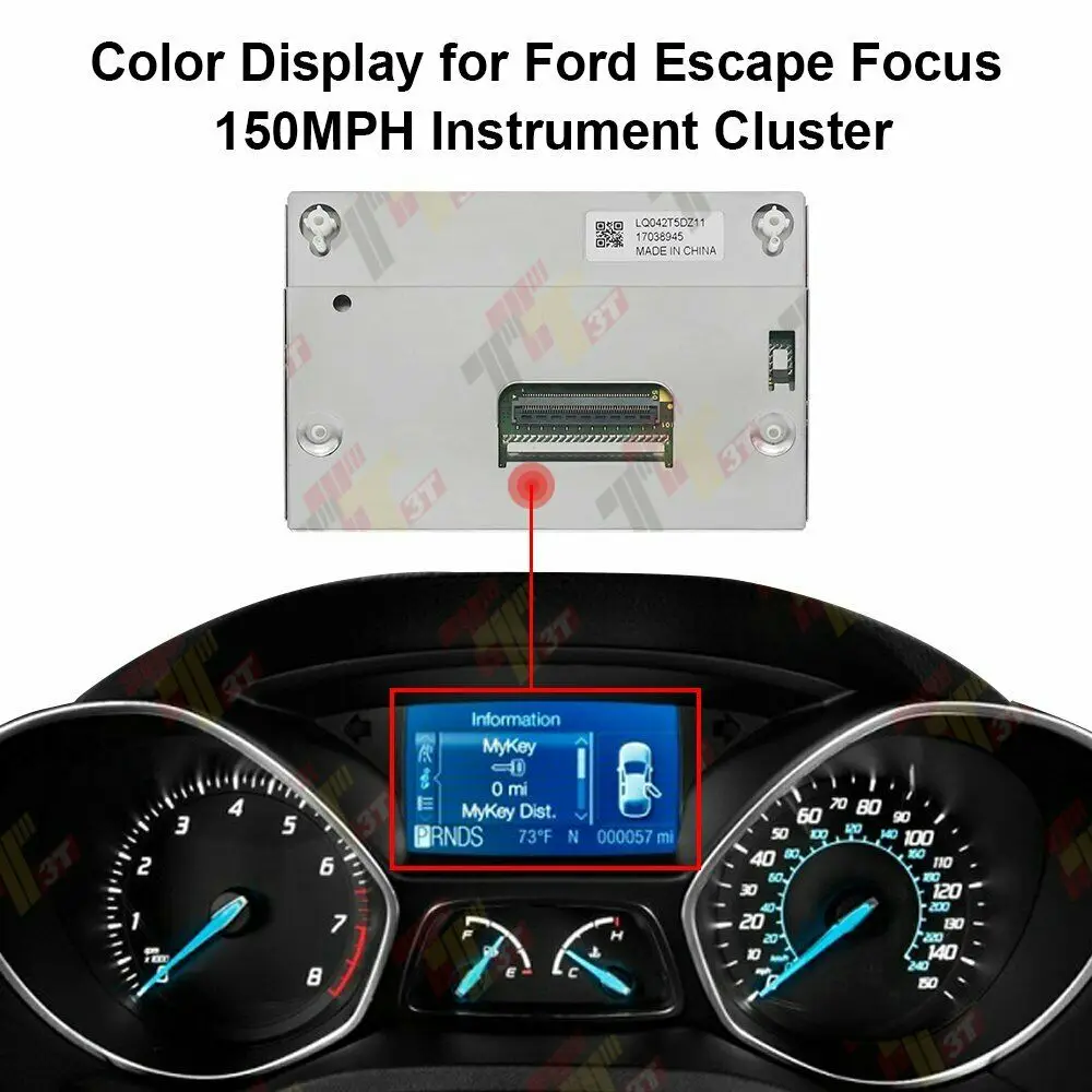 

LCD Color Display for Ford Escape Focus 150MPH Speedometer Instrument Cluster LQ042T5DZ11