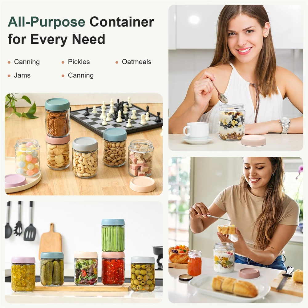 6 Stück Overnight-Haferbehälte – Meal Prep Overnight Oats Bewertung und Preis