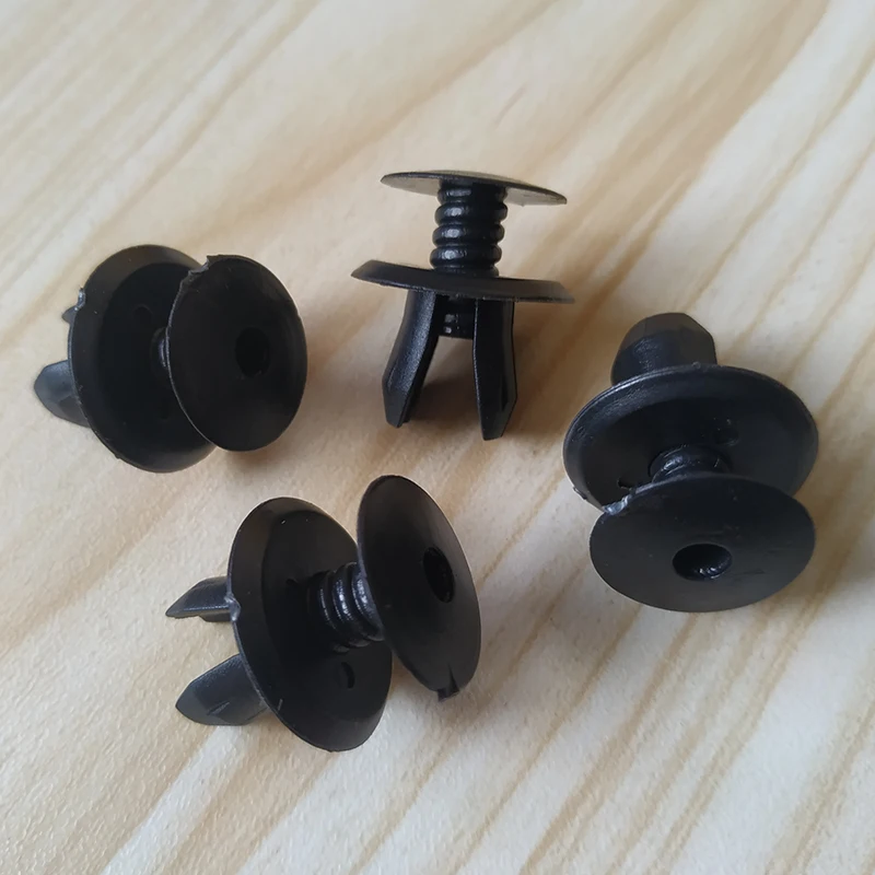 50Pcs Auto Fasteners Black Trim Panel Lining Clips For VW T4 T5 Transporter Eurovan Fixing Rievts 9mm 70186729901C