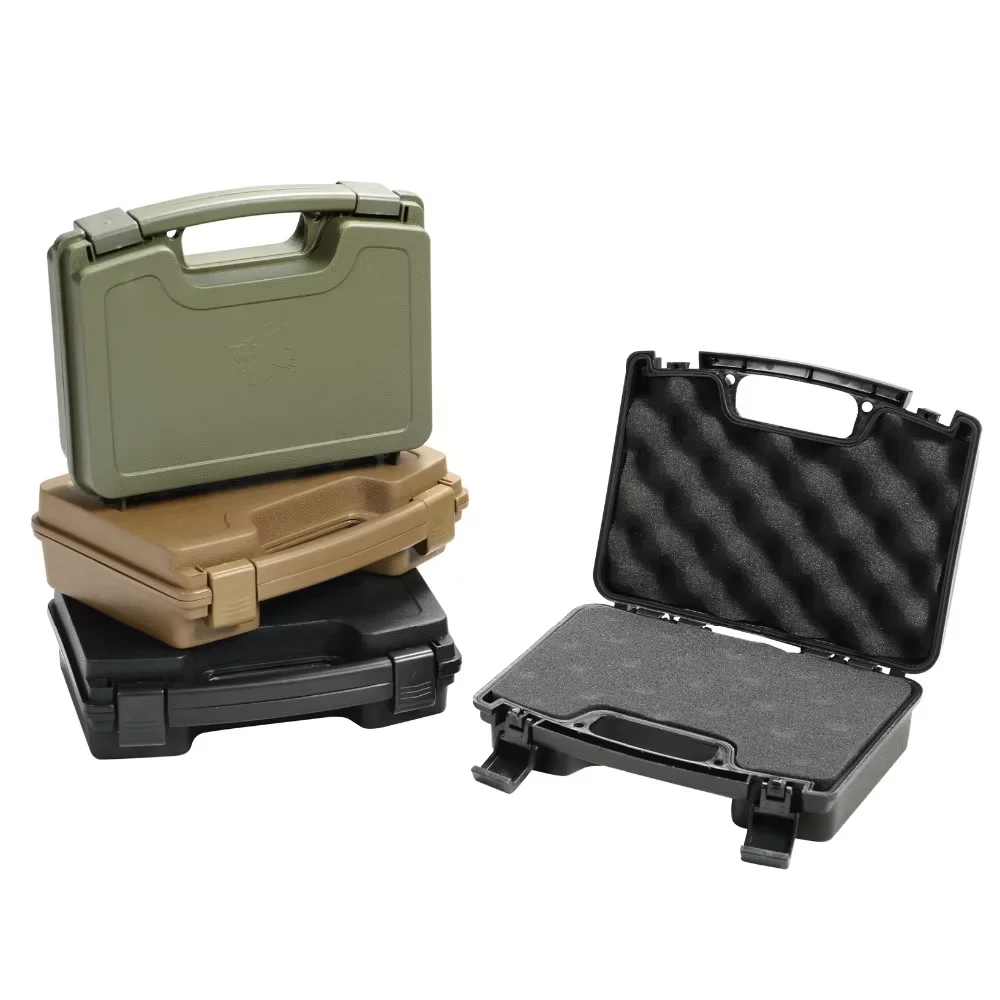 GUGULUZA ABS Gun Case Pistol with Foam Portable Storage Gun Box Lockable Waterproof Hard Gun Case for Hunting Airsoft Paintball view 6