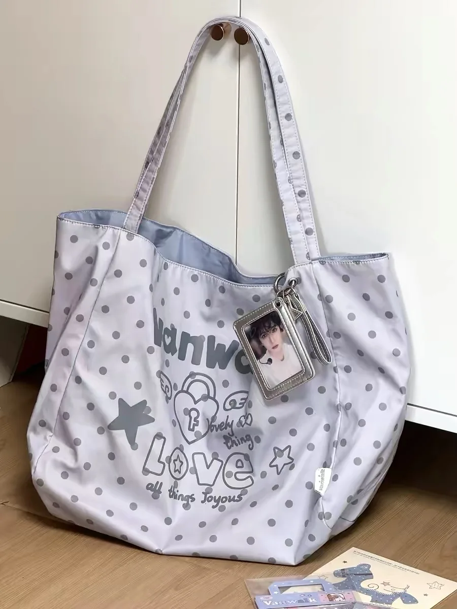 VANWALK Bolso de lona de gran capacidad para mujer, bolso de compras para ir al trabajo, bolso de hombro ligero, Diary House