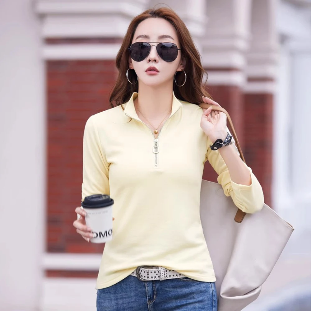 Long sleeved T-shirt Women\'s Spring/Summer New High end Korean Fashion British Light Luxury Loose Casual Large Top