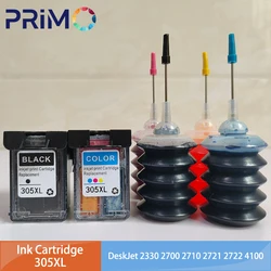 305XL Refillable Ink Cartridge Remanufactured for HP305 305XL for HP DeskJet 2330 2700 2710 2721 2722 4100 4120 4110 4130 1210