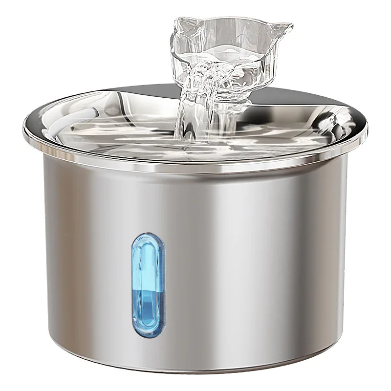 Smart Pet Feeder for Dogs Cats Stainless Steel Automatic Filtration Cycle Lovely Solid Charge Eco-Friendly Water Dispenser