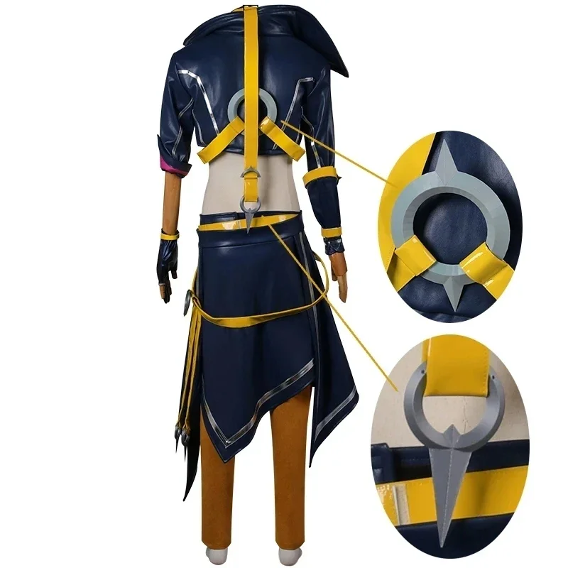 Gra LOL Heartsteel Cosplay Kayn kostium opaska na oko peruka niestandardowe mundury mężczyźni kobiety Halloween karnawał stroje imprezowe włosy syntetyczne