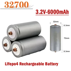 New Original 32700 6000mah 3.2V Lifepo4 Rechargeable Battery High Quality Large Capacity Lithium Iron Phosphate Power Battery