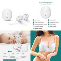 E7CE Electric Breast Double Silent Wearable Automatic Milker USB Rechargable Hands-Free Portable Milk Extractor Baby