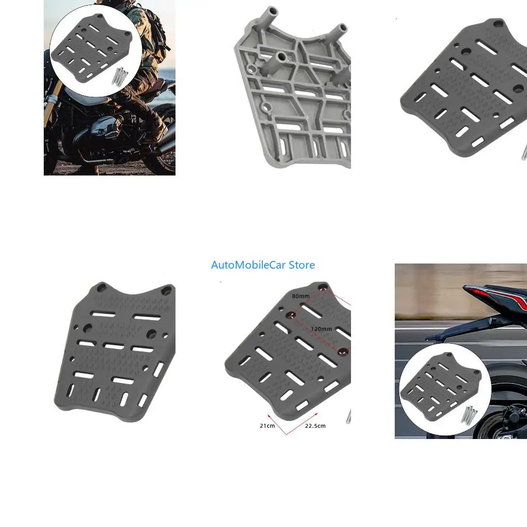 G8TE Aluminum Rear Support Board Adjustable Motorcycle Tailbox Mounting System Metal Luggage Carriers Suitable for PCX160