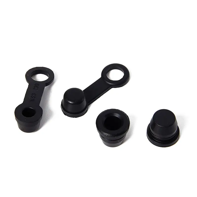 3Pcs Brake Caliper Bleeder Screw Cap Pump Dust Cover Cap Rubber Dust Cover