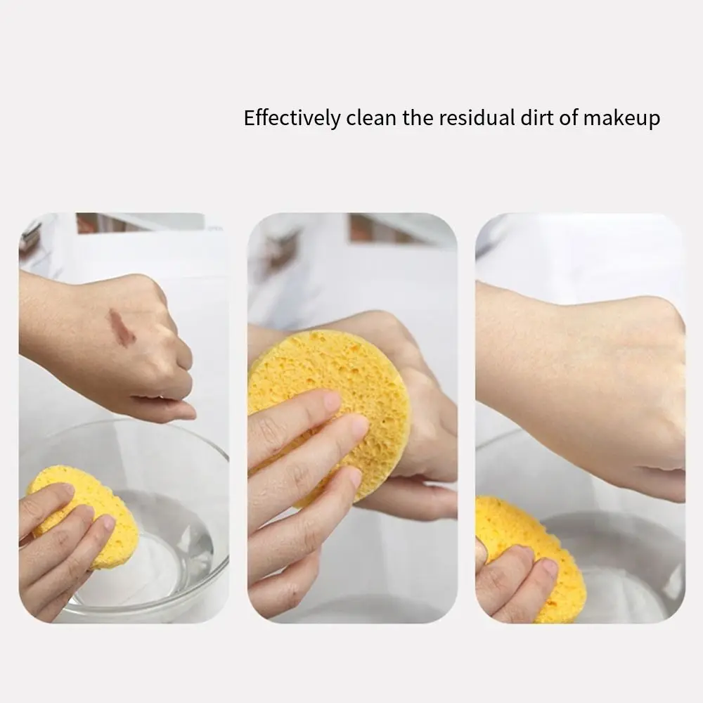 Make-up Entferner Werkzeuge Kosmetische Puff Kompresse Peeling Reinigung Werkzeug Gesicht Reinigung Schwamm Pad Massage Pinsel Holz Zellstoff Schwamm