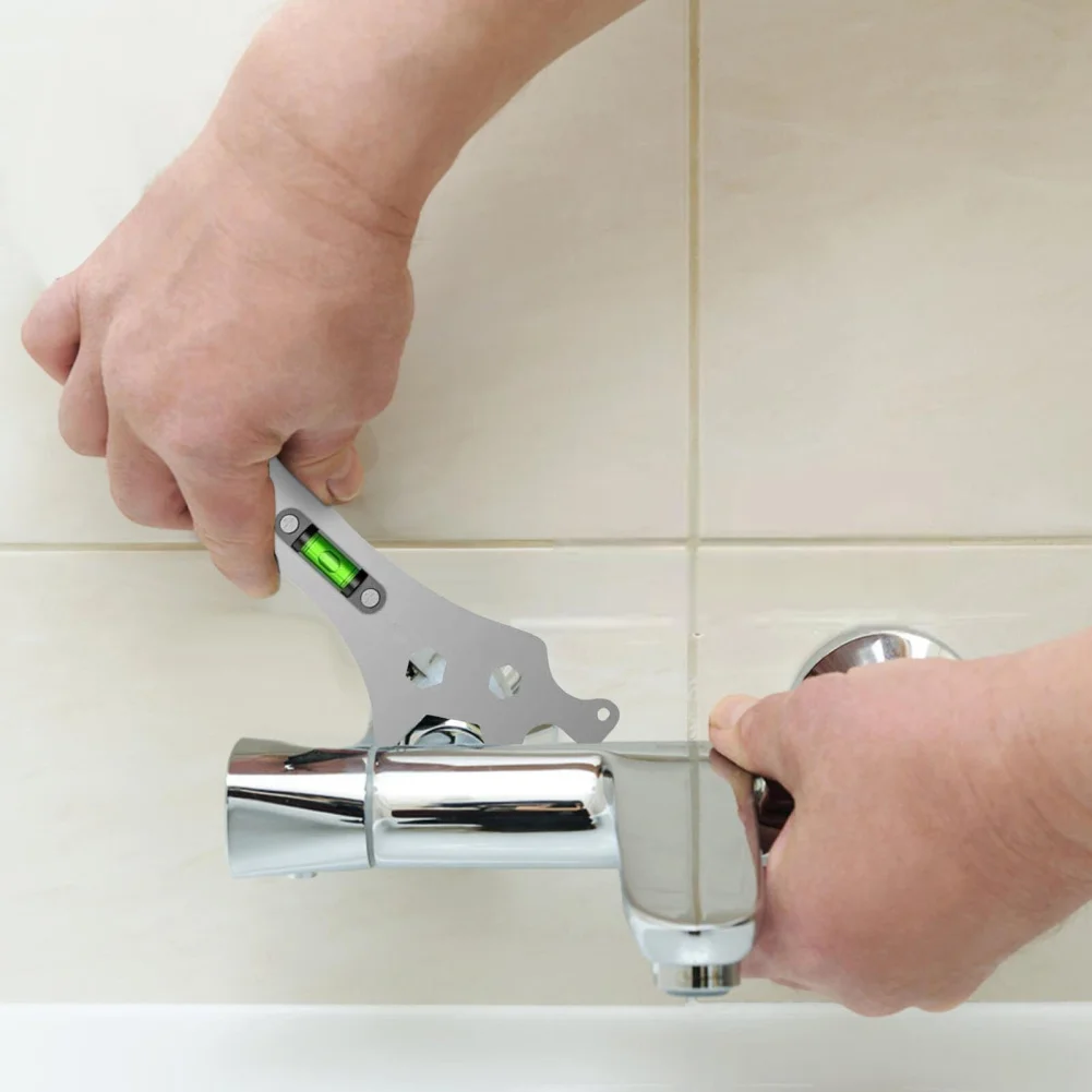 Multifunctional Wrench Universal Self-Levelling Curved Angle Wrench Bathroom Measuring Faucet Repair Tools