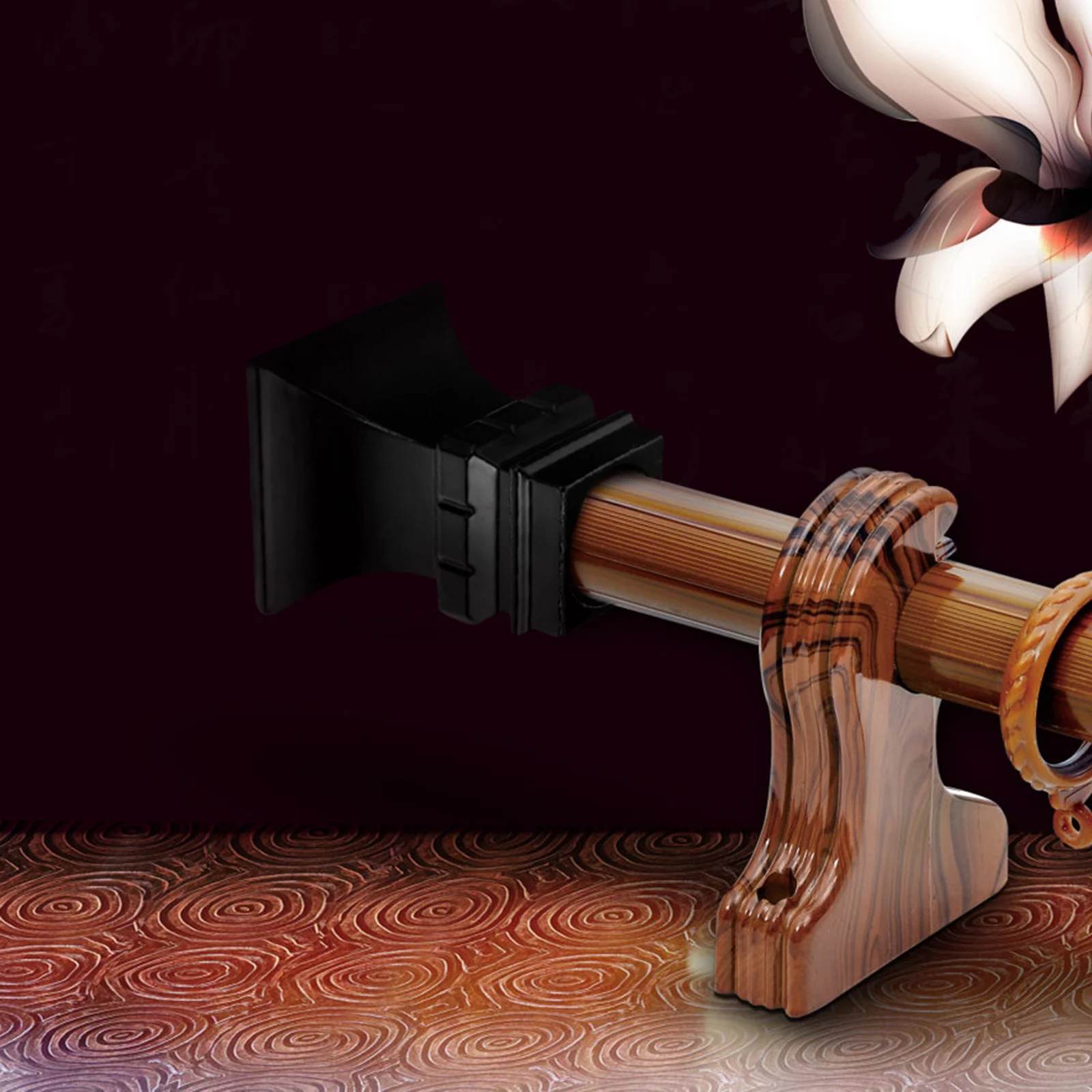 

2pcs Curtain Rod Finials Iron Decorative End Cap For Living Room Bedroom Window Drapery Pole Modern Curtain Rod Fitting