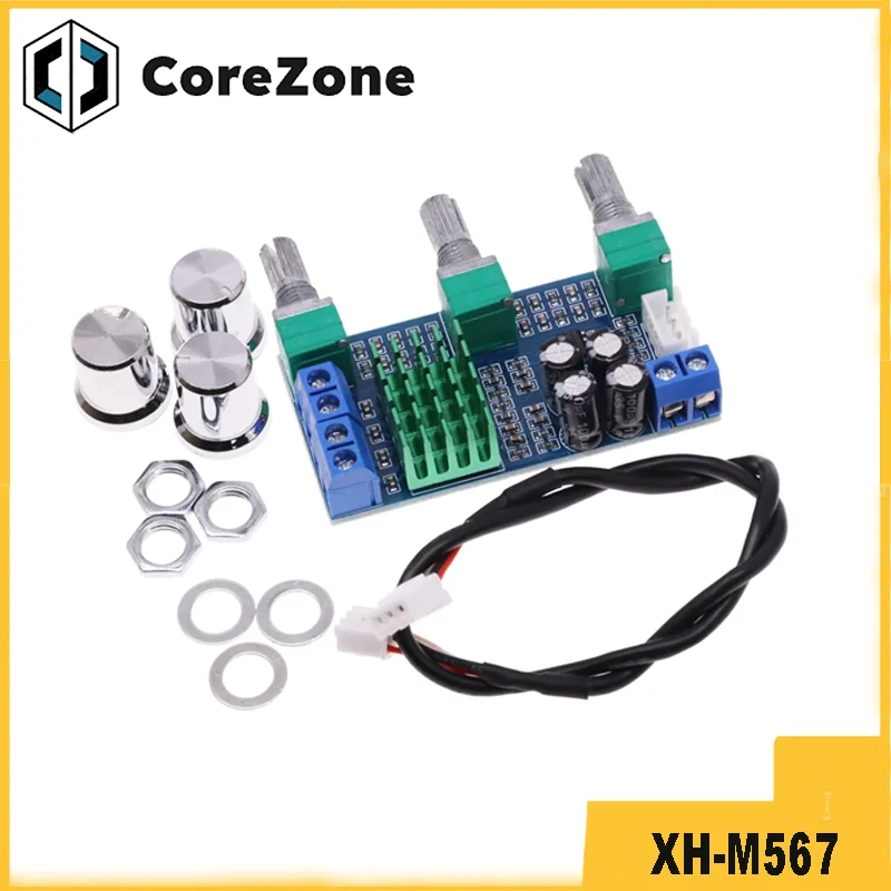 XH-M567 TPA3116D2 Двухканальный стерео цифровой аудиоусилитель высокой мощности Плата усилителя мощности звука 80 Вт * 2 XH-M567 TPA3116D2 Двухканальный стерео цифровой аудиоусилитель высокой мощности Плата усилителя мощности звука 80 Вт * 2