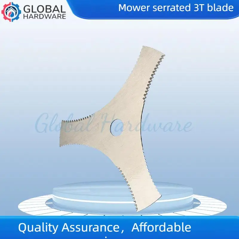 

White steel sawtooth 3T blade high wear-resistant and strong weeding artifact suitable for lawn mower accessories