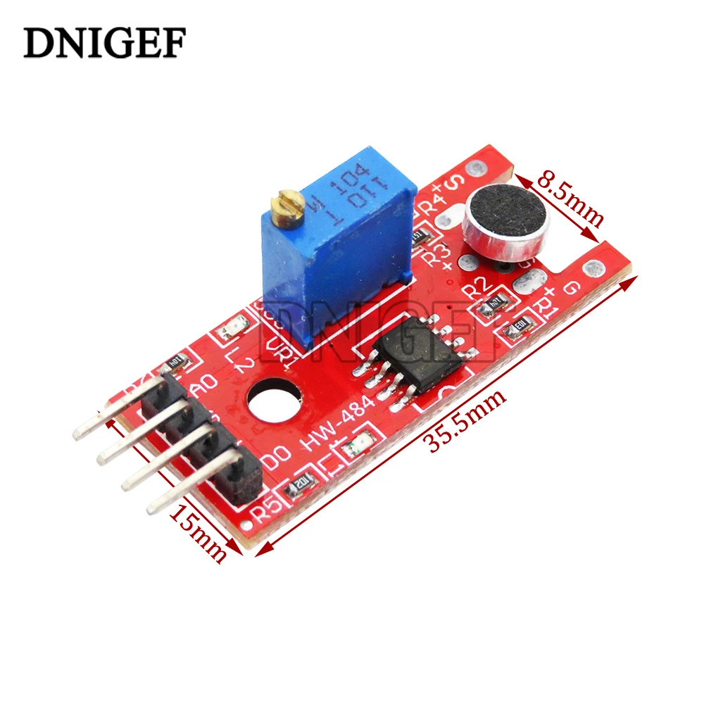 Microphone Voice Sound Sensor Module Analog Digital Output Sensors KY-038 For Arduino KY 038 High Sensitivity Sound Detection