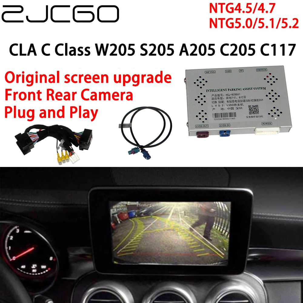 ZJCGO Rear Reverse Front Camera Digital Decoder Box Interface Adapter NTG For Mercedes Benz C CLA Class W205 S205 A205 C205 C117