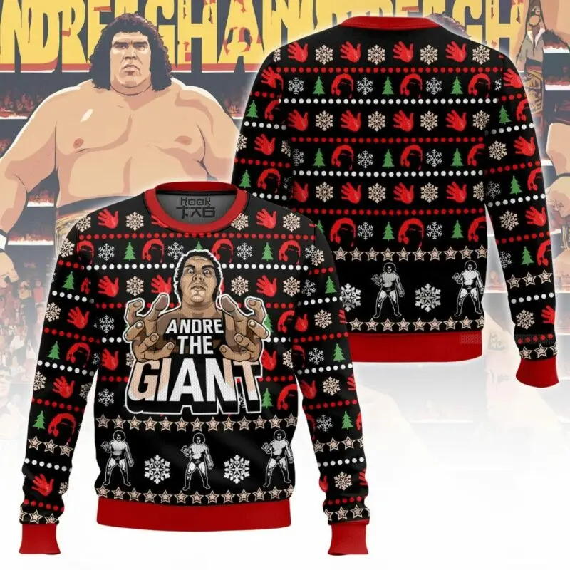 

Autumn And Winter Andre Christmas Ugly Sweater Round Neck Pullover Loose Fan Holiday Outfit Christmas Party Personality Fashion