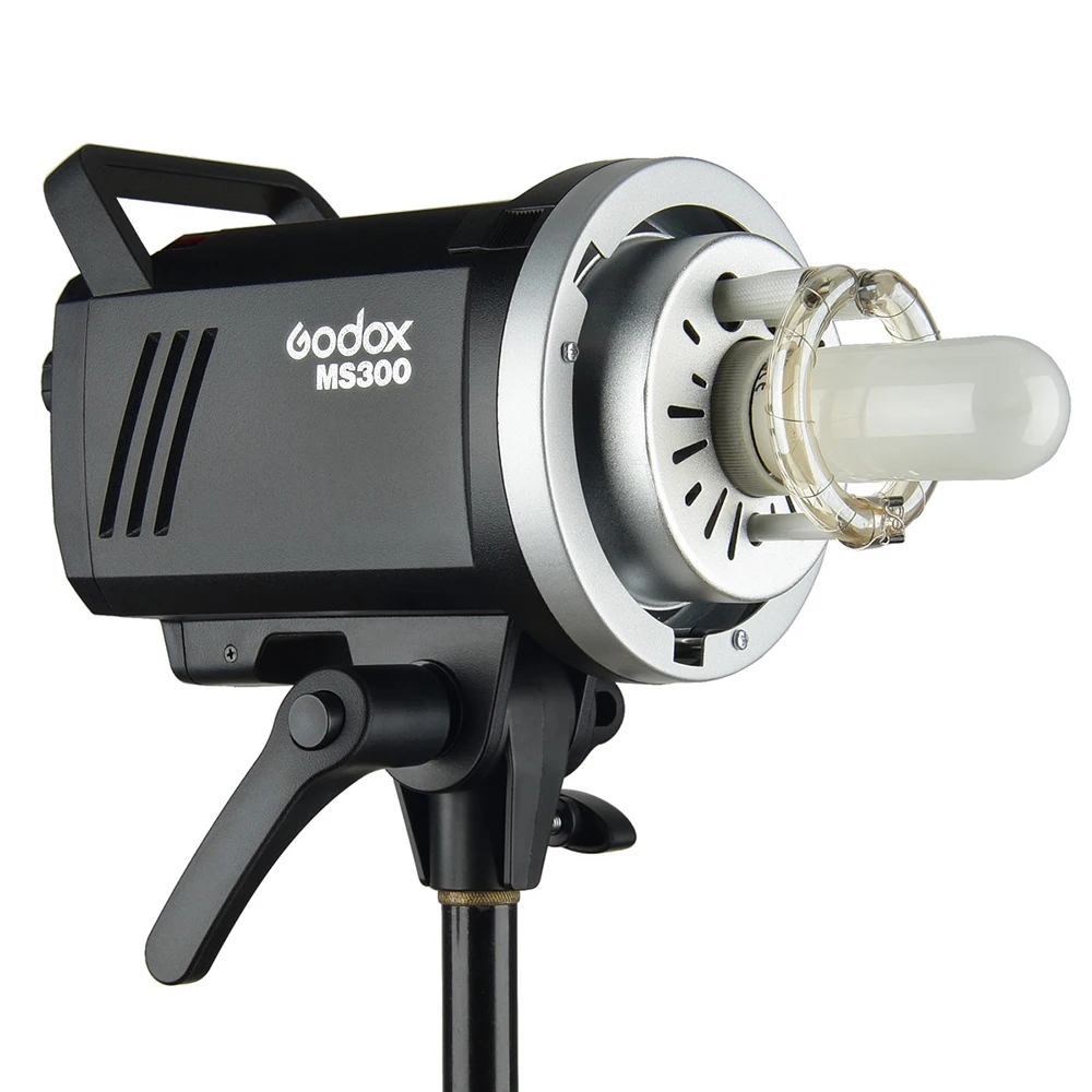 Godox MS200 200W MS300 300W Studio Strobe Flash Built-in 2.4G Wireless Receiver Lightweight Compact Bowens Mount Modelling Lamp