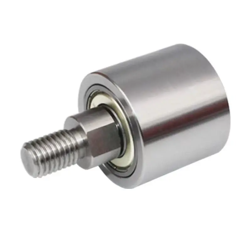 Stainless Steel Vertical Guide Follower External Thread Replaces TGRS/TGRB/TGRA Feeding Wheel Idler Wheel of Belt Grinder