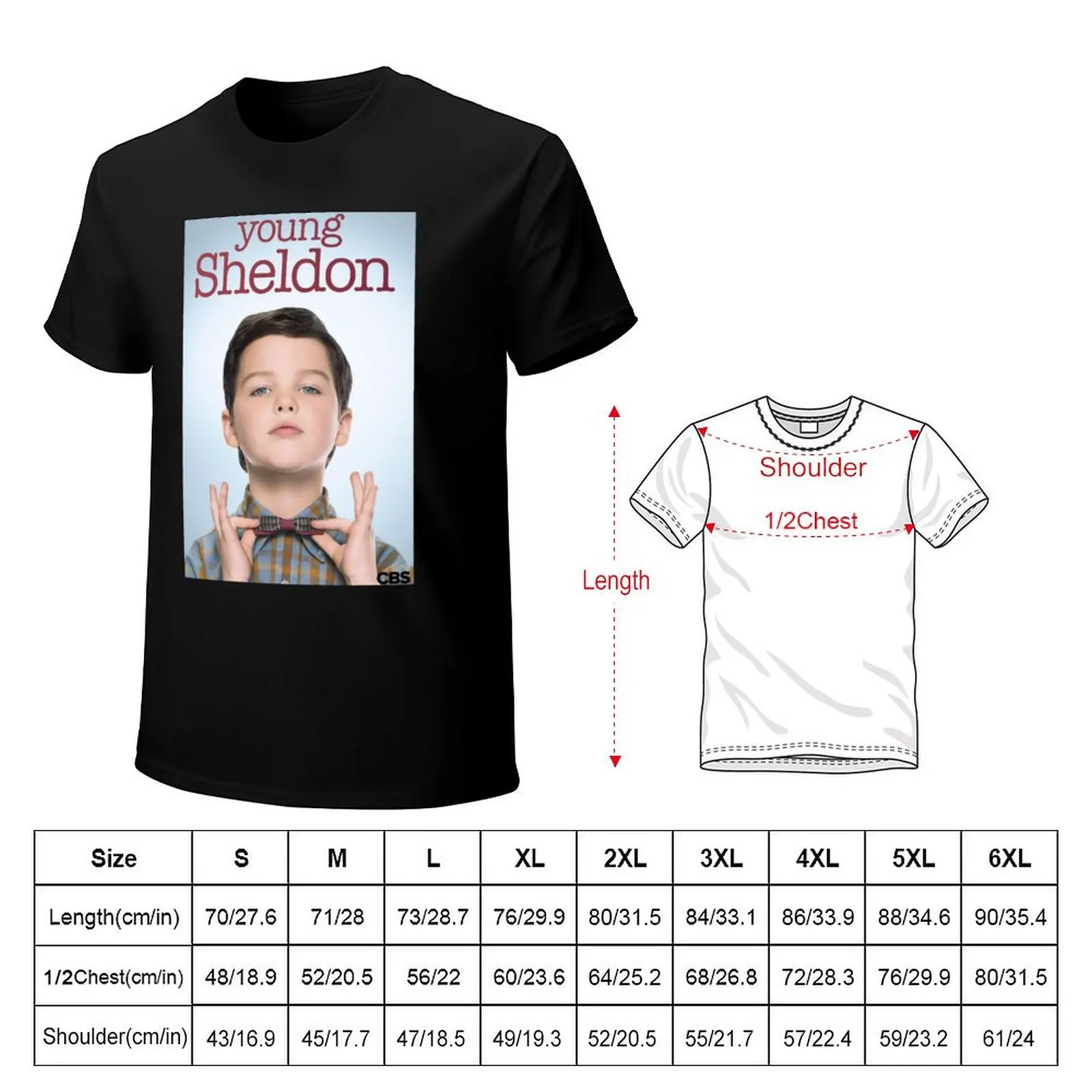 Young Sheldon T-Shirt Classic Basic Casual T-Shirt