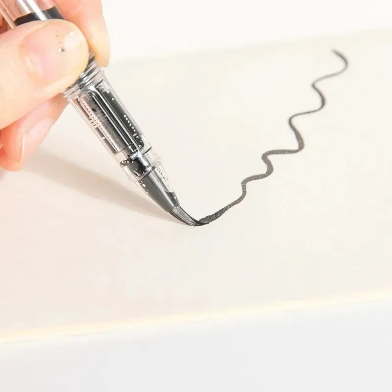 new-transparent-calligraphy-pen-with-soft-brush-tip-–-refillable-ink-fountain-pen-large-capacity-practice-pen-writing-stationery