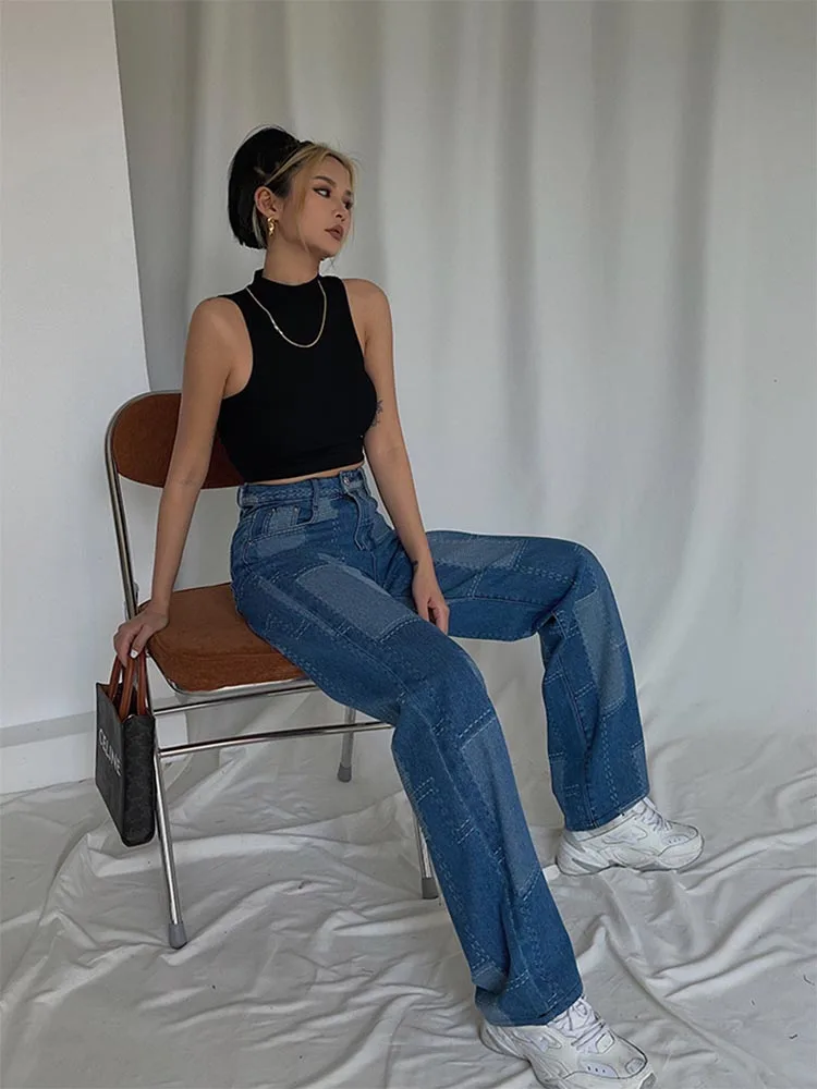 Gilet senza maniche con top corto a collo alto da donna nero estivo, nuovo articolo di moda 2025