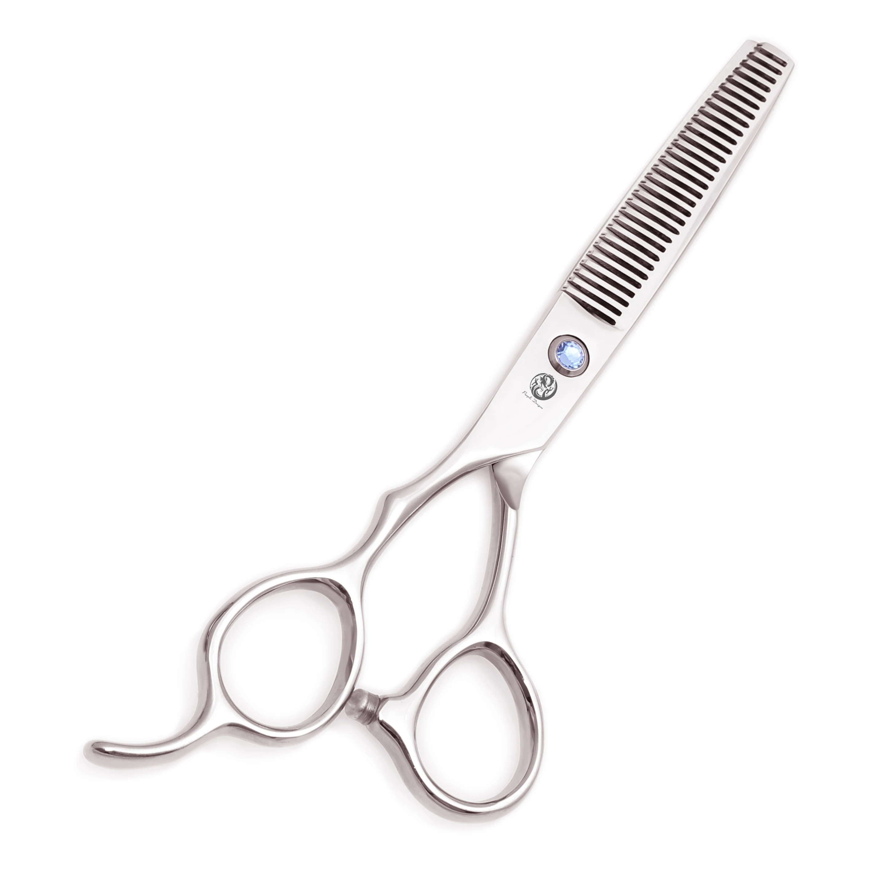 Friseurschere für Linkshänder 5,5" 6" Edelstahl 1 Stück Haarschere Rot Haarschneideschere Friseursalon Ausdünnungsschere Z8001 – Detail 2