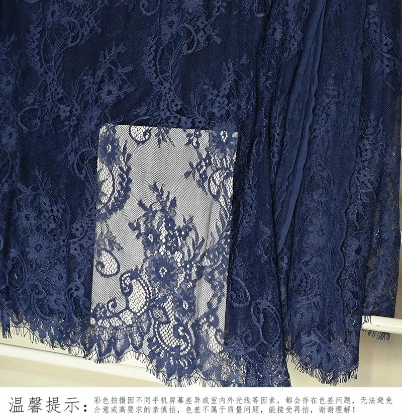 Colored Eyelash Lace Fabric Clothing Wedding Dress Sexy Hollow Fabric Making Fabric image 3