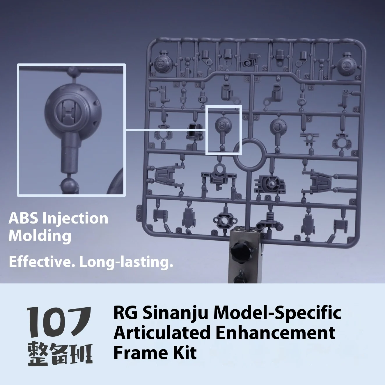 In Stock 107 Model Kits RG Sinanju Reinforced Movable Frame