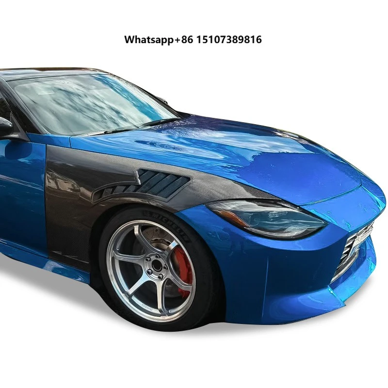 High Quality Durable EJW Carbon Fiber Black Fenders for 370Z Modified Perforated with 100% Fitment Retrofit/Upgrade