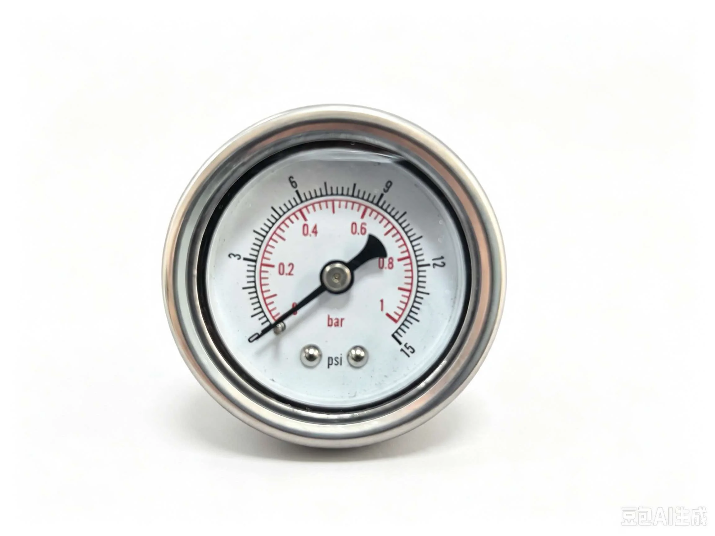 Industrial Grade High Precision Pressure Gauge 1/8NPT Thread 0-15psi Multi-field Application for Air Hydraulic Pneumatic Systems