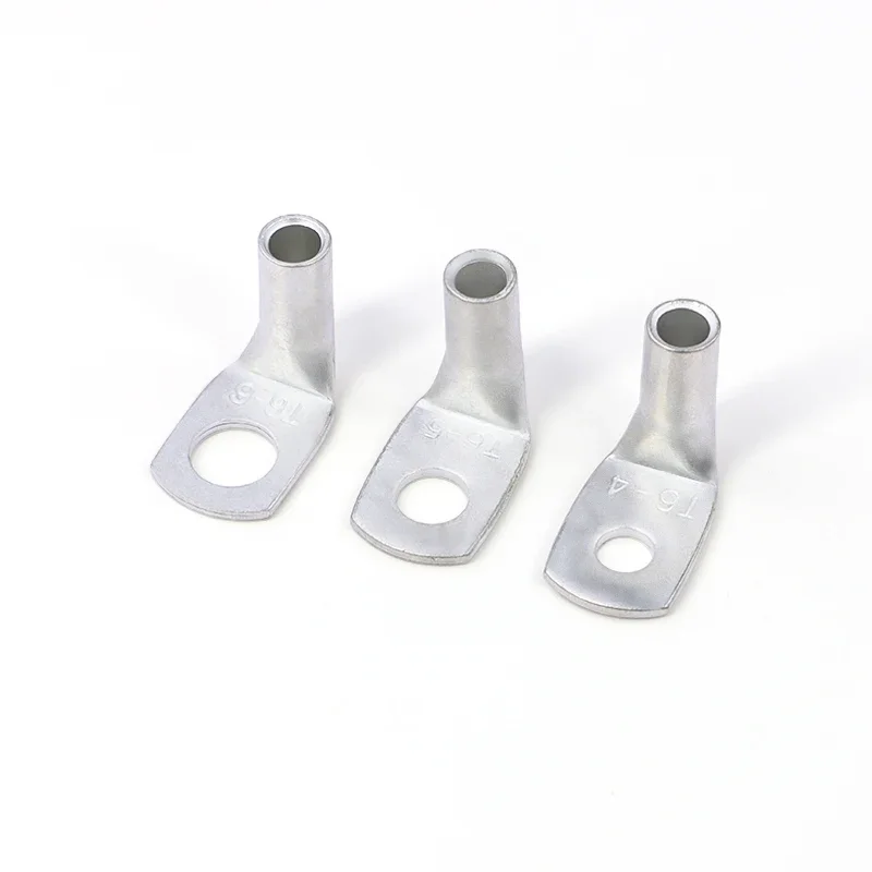 Wire Terminal L-type Right Angle 90 Degree Bend Nose T6/10/16/25-4/6/8/10 Tinned Copper Crimp Connector Cable Lugs