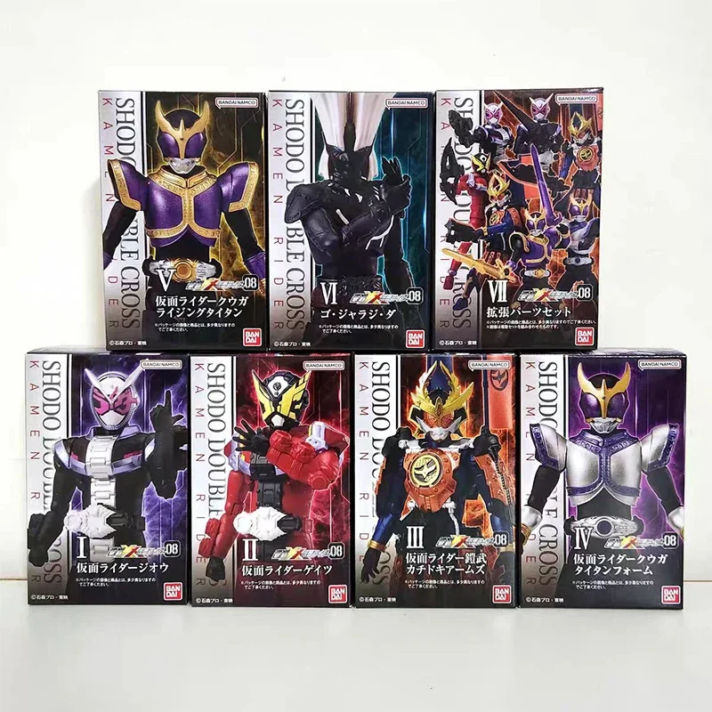 

Bandai CANDY TOY SHODO Masked Rider Anime Figure KamenRider Zi-O Kuuga Gaim XX8 Action Figure Model Gift Toy Collection for Kid