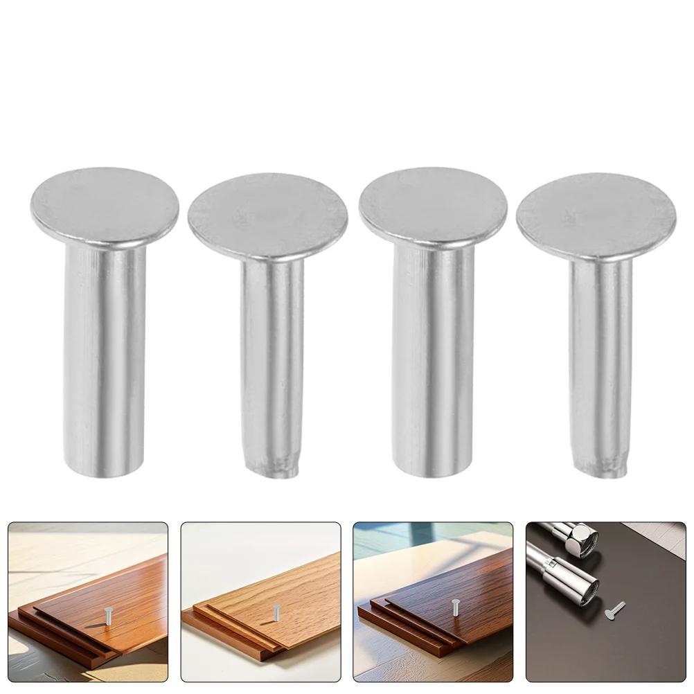 

7 Pairs Kitchen Knife Handle Wooden Rivets Chef Making Screws Cutlery Drip Trays Dish