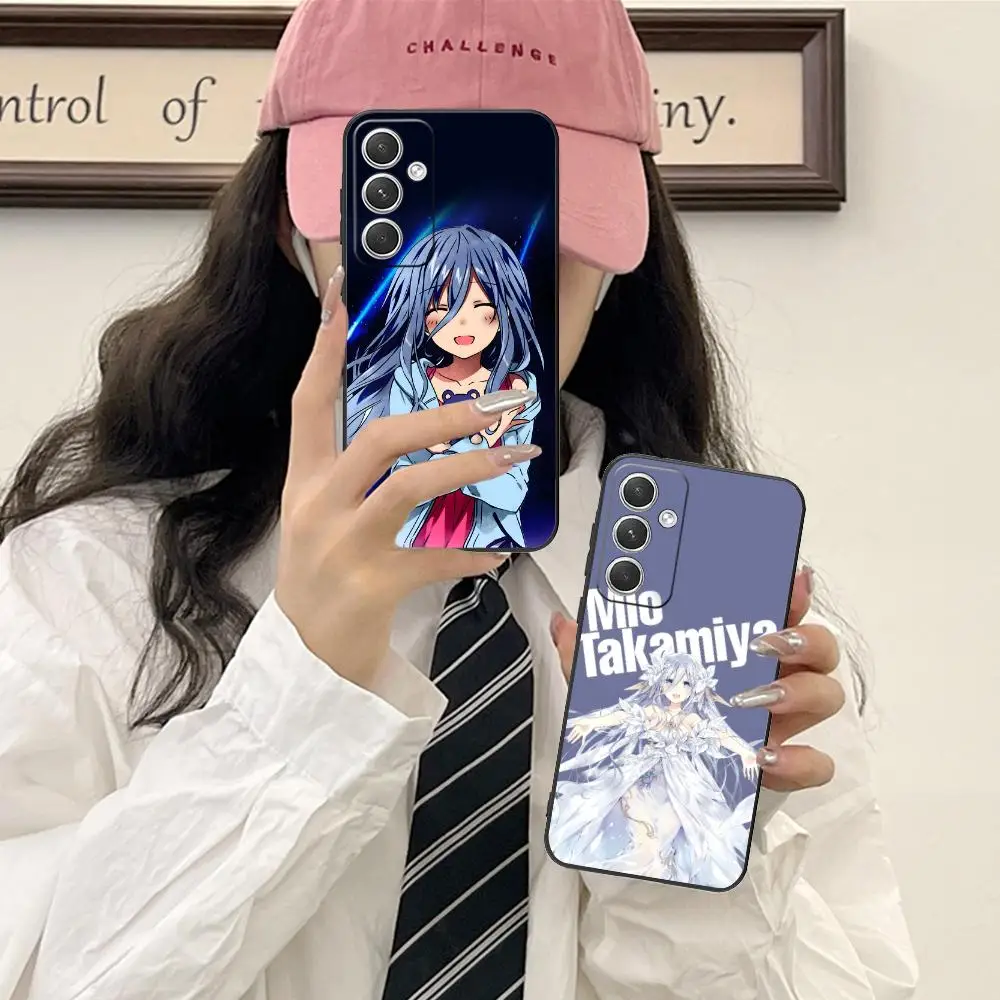 

Date a Live Mio Takamiya Phone Case for Samsung Galaxy S25 S24 S23 S22 S21 S20 Note20 Plus FE Ultra Colour Printing Pretty Cover