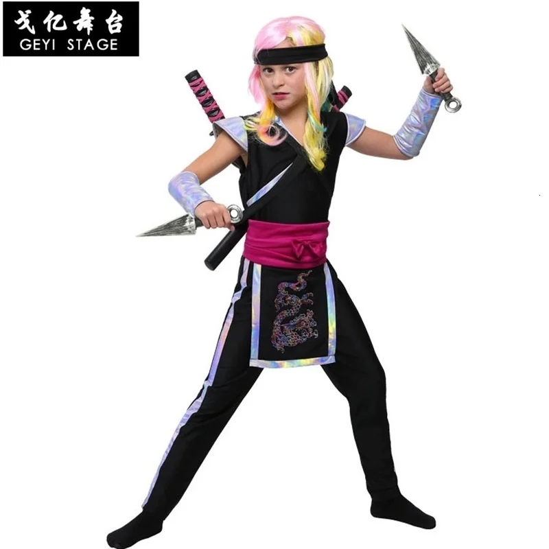 

New classic Halloween costumes cosplay ninja martial arts costume children's fantasy dress party paper uniform adult decorations