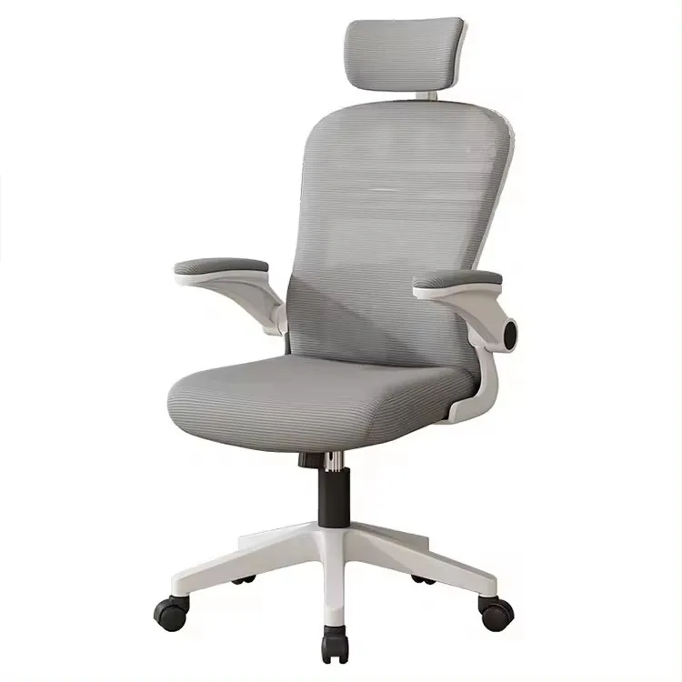 Commercial Simple Metal Computer Desk Chair 200Kg Heavy Duty Revolving Guest Manager Ergonomic Mesh Fabric Office Chair