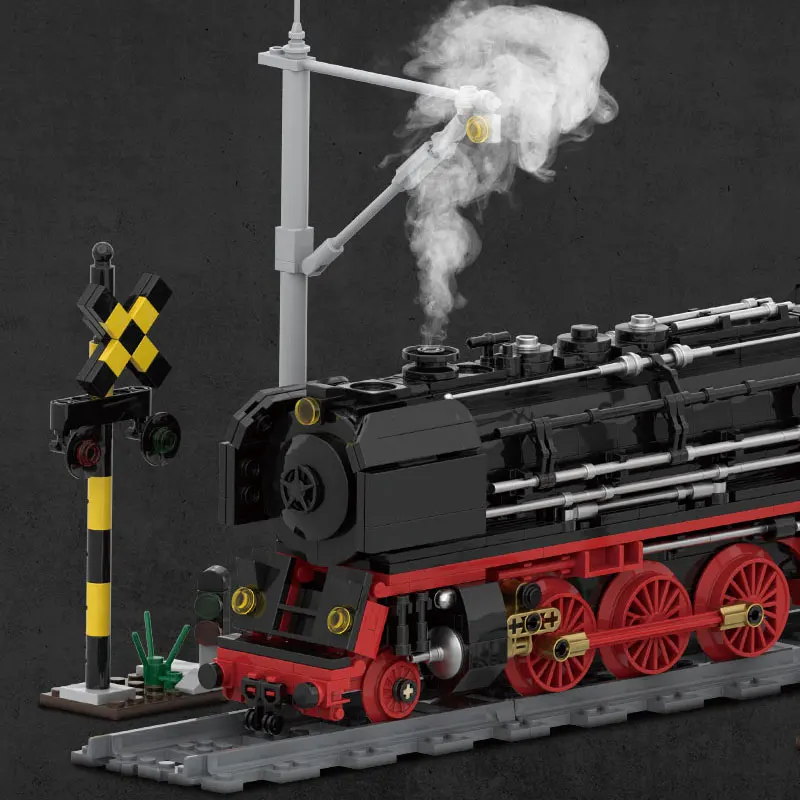 

1177 шт. MOC городская технология средневековья паровоз транспортная модель игрушки строительные блоки кирпичи подарки на день рождения для детей