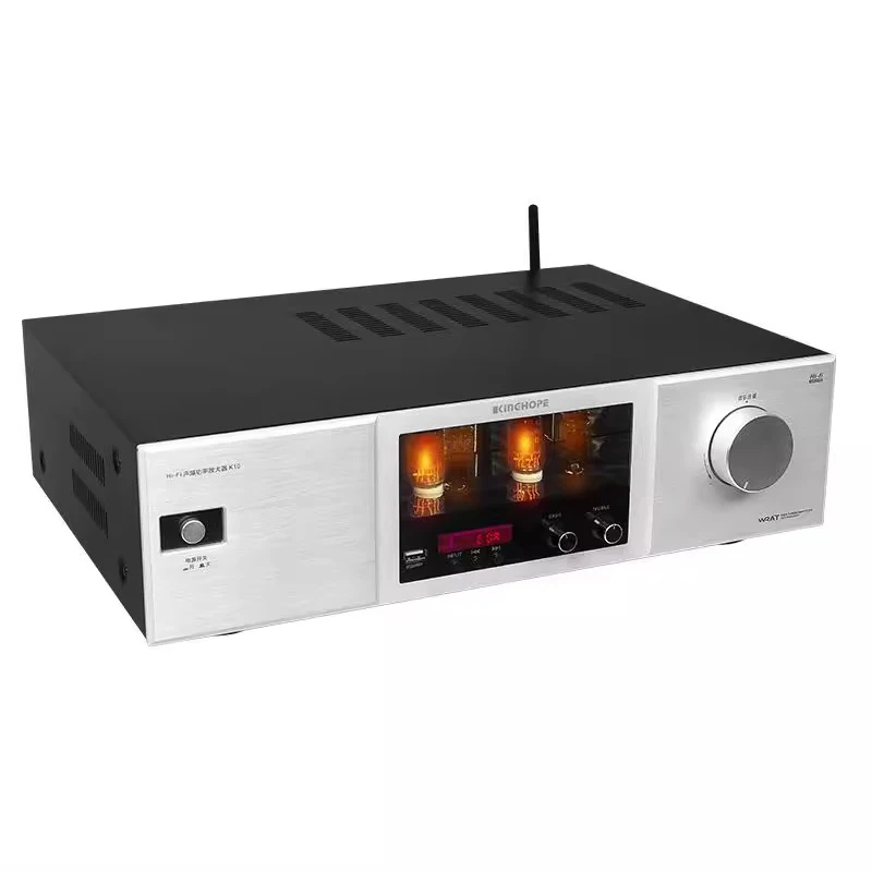 

K10 HIFI Tube Audio Power Amplifier Bluetooth 5.0 130W*2 Output Power 5198+1941 Amplifier Chip 6F1 Tube Amplifier 2.0 Channel
